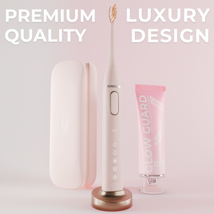 Sonic Lux™ Rose Quartz Pink Electric Toothbrush