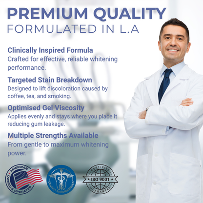 Smile Nova™ Advanced White Teeth Whitening Gel Refill Pack | 3X 10 mL Dental-Grade Gel Syringes | 60 Treatments, Professional 35% Carbamide Peroxide, | Restore+ Nano-Hydroxyapatite Toothpaste