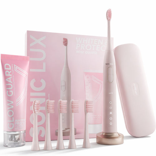 Sonic Lux™ Rose Quartz Pink Electric Toothbrush